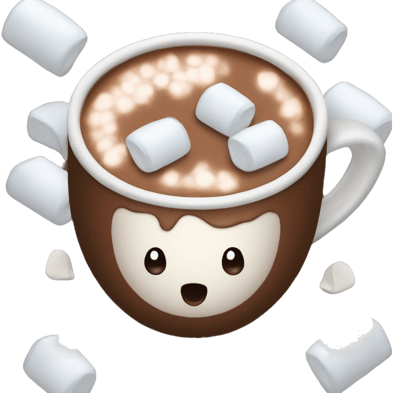 Hot cocoa with marshmallows emoji