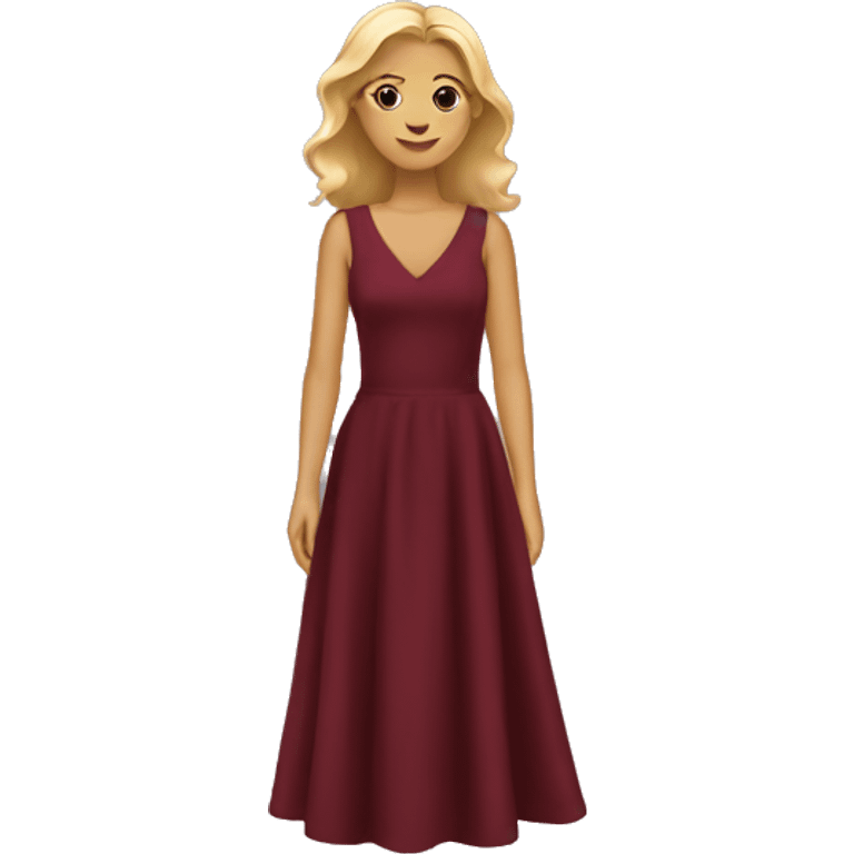 Maroon Dress emoji