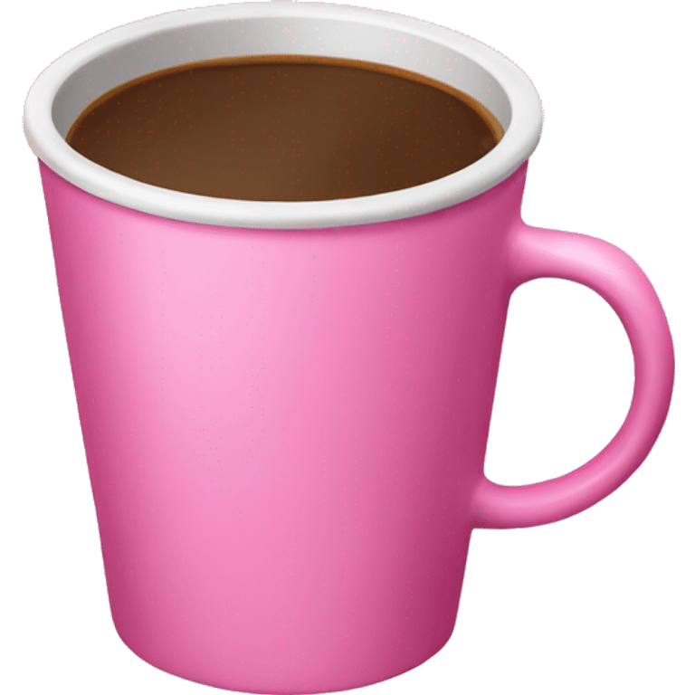 Pink cup of coffee  emoji