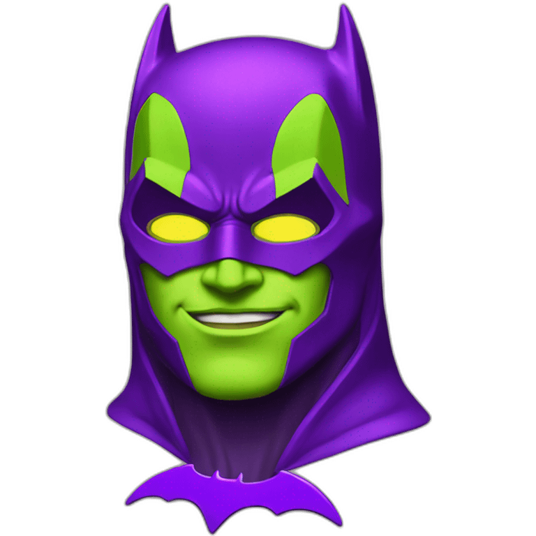 lemon-green-and-purple-neon-batman emoji