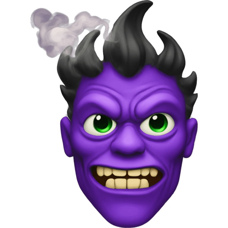 smoking purple demon emoji emoji