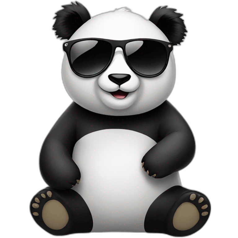 Panda with sunglasses emoji