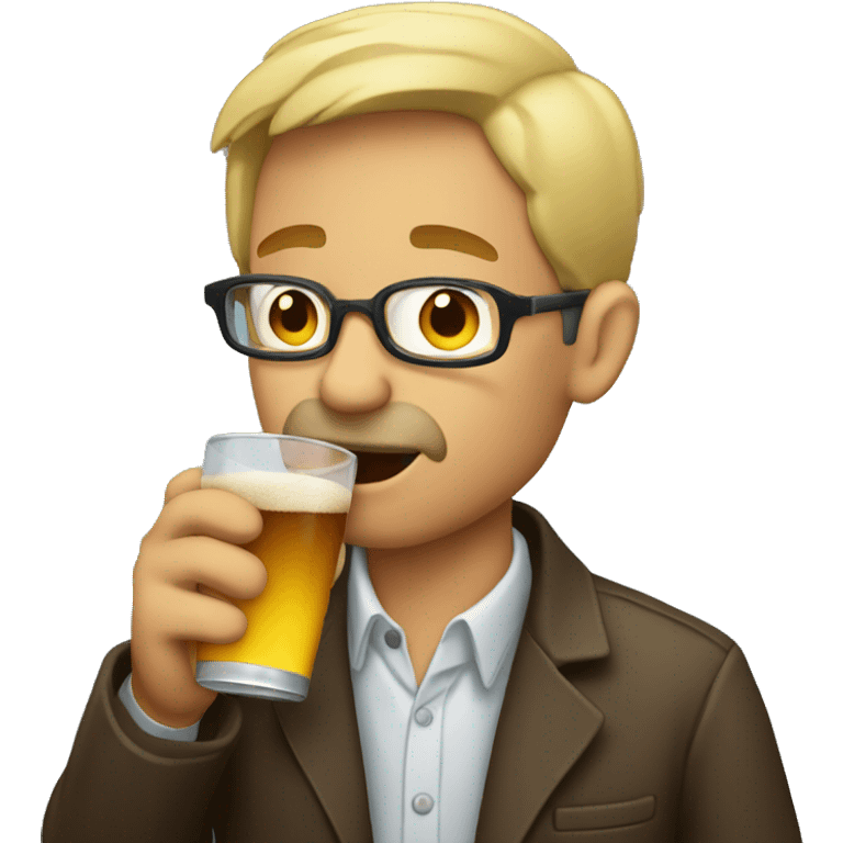 journalist drinkin emoji