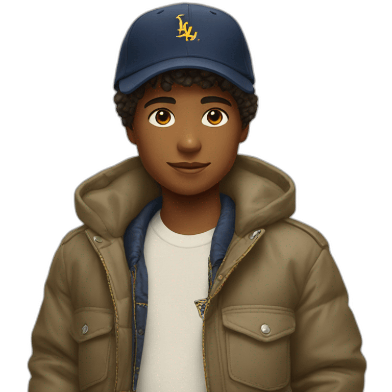 Boy with Ralph Lauren cap emoji