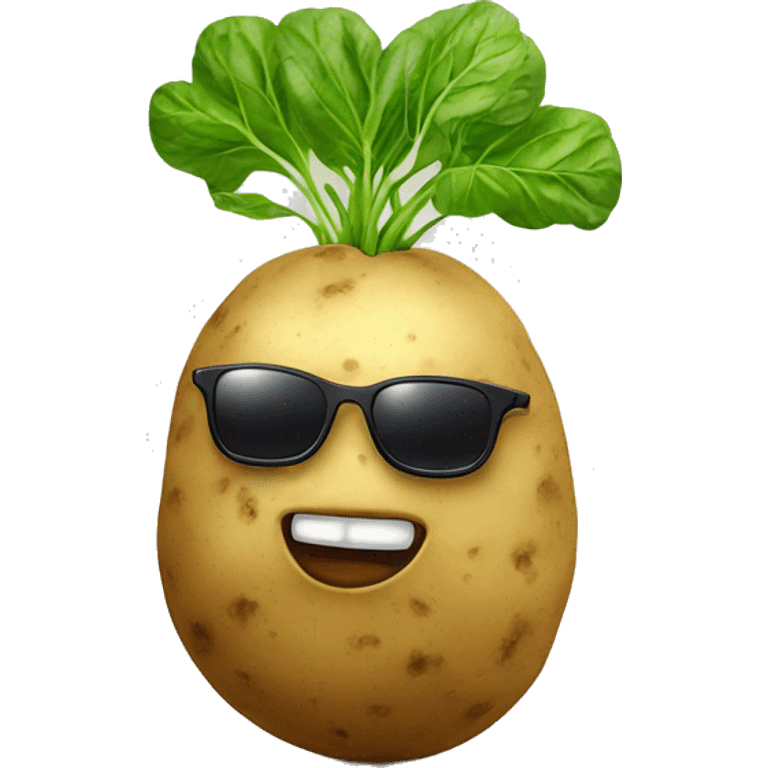 potato with sun glasses emoji