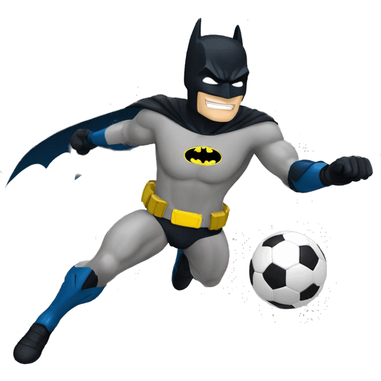 Batman jugando fútbol  emoji