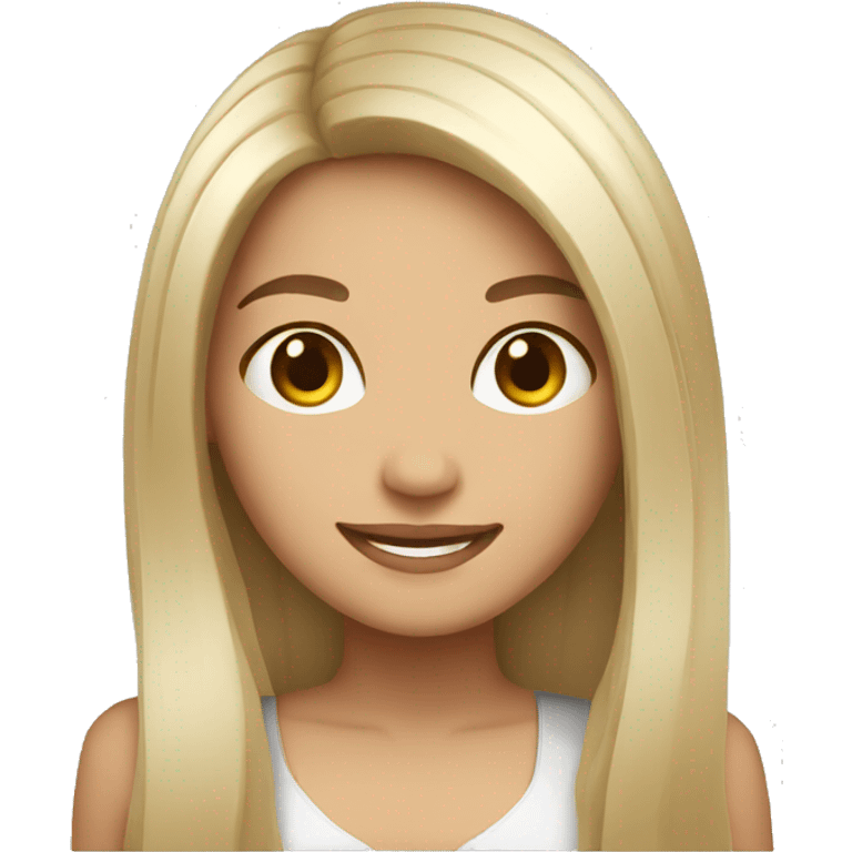 mexican girl white skin smiling long hair straight emoji