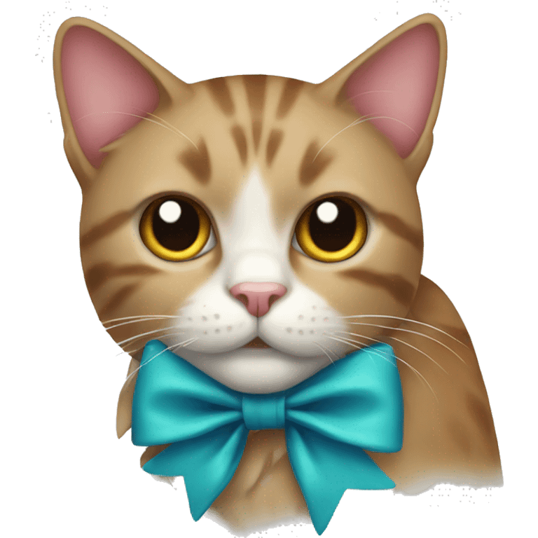 cat with a bow emoji