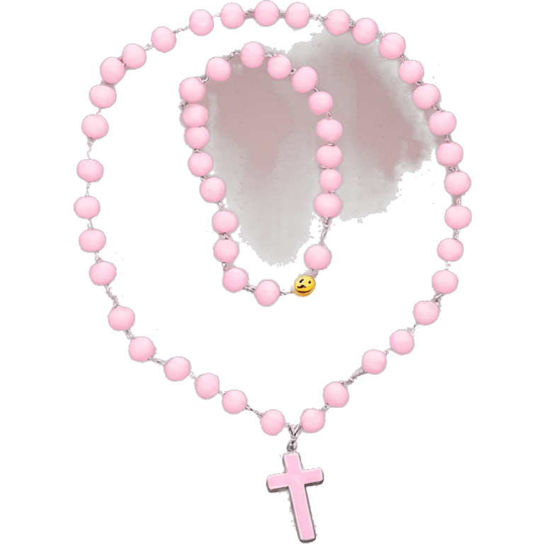 Baby pink rosary emoji