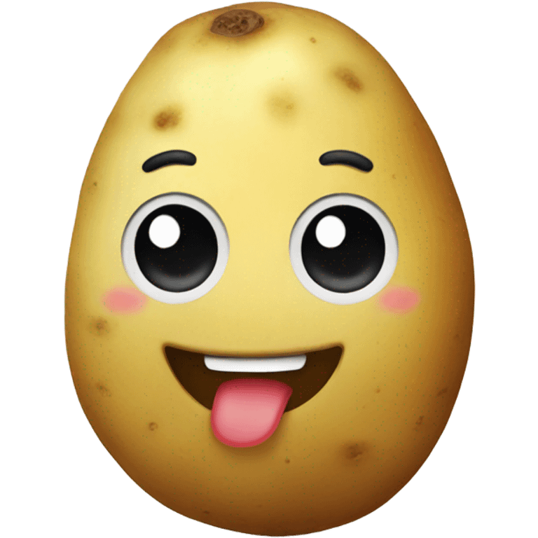 Happy potato emoji