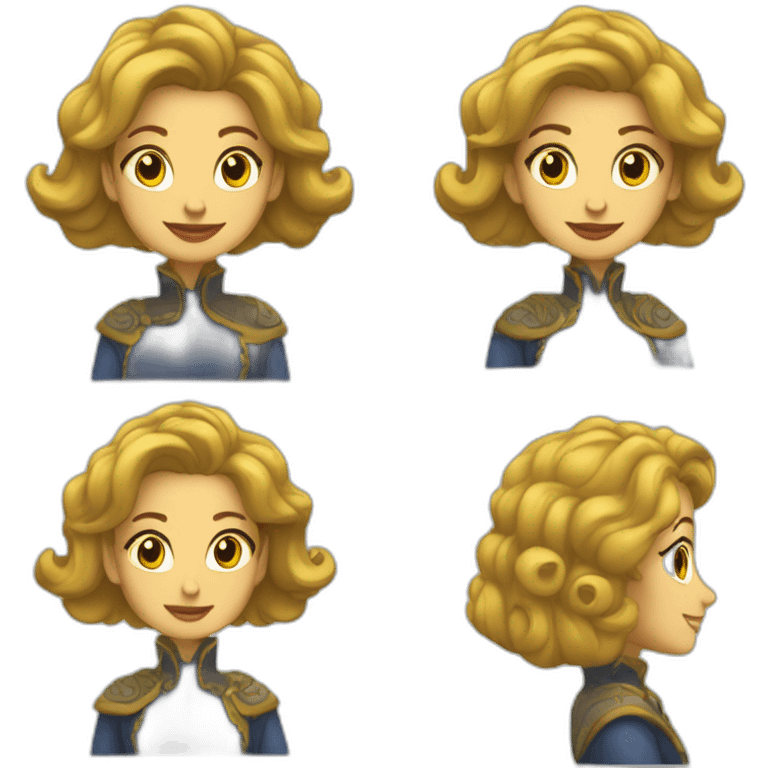 La Belle et la Bête sur un transpalette emoji