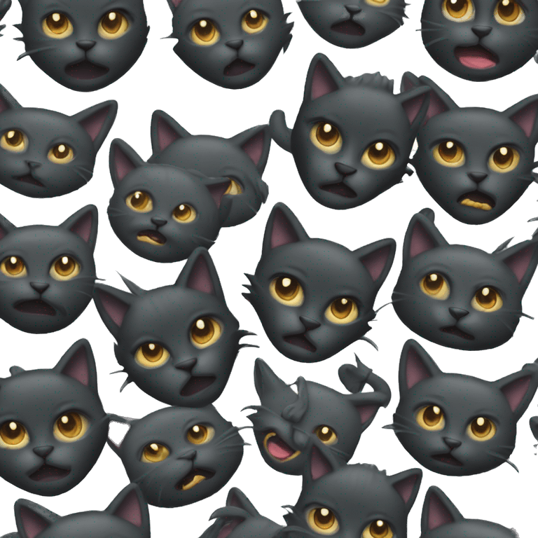 dark metal cat emoji