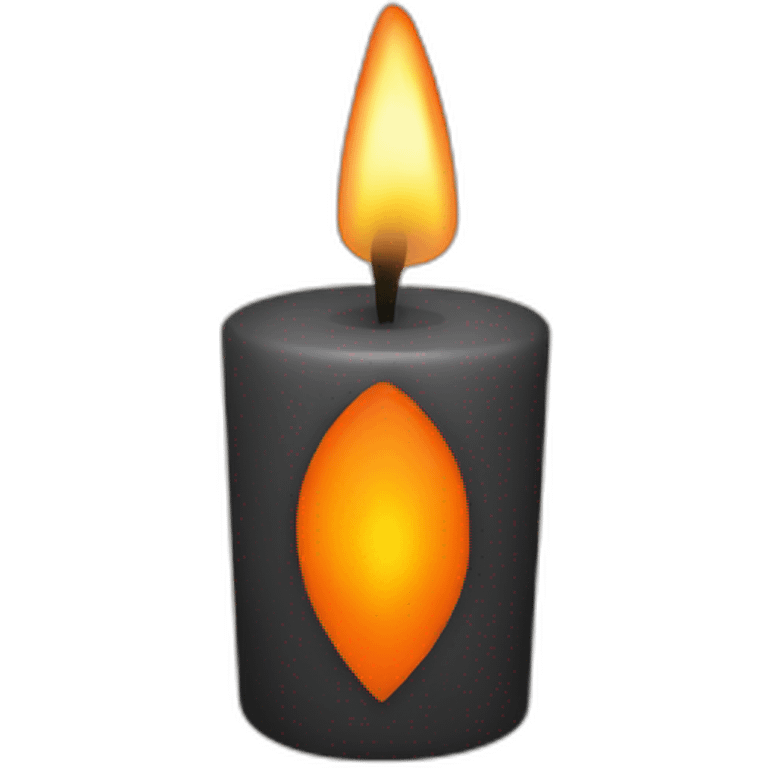 Orange candle emoji