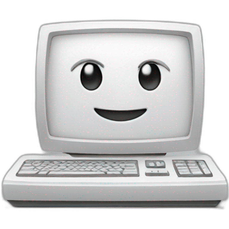 happy computer emoji