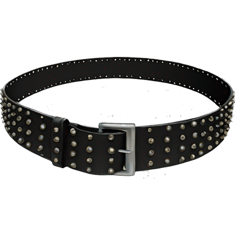 Black studded belt emoji