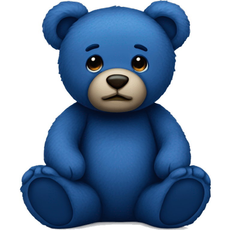 Dark blue teddy bear emoji