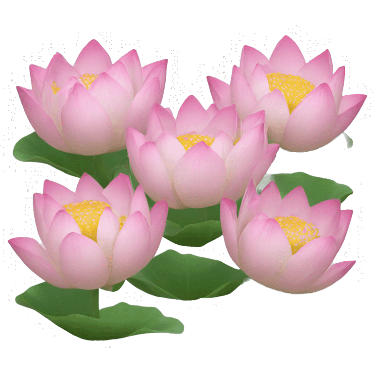 6 lotus flowers emoji