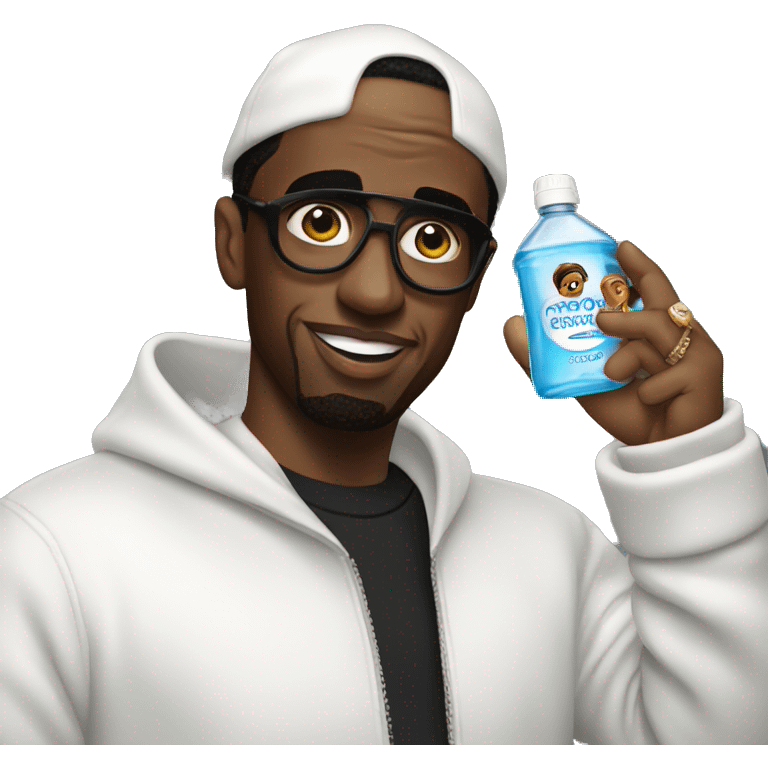 p diddy holding baby oil emoji