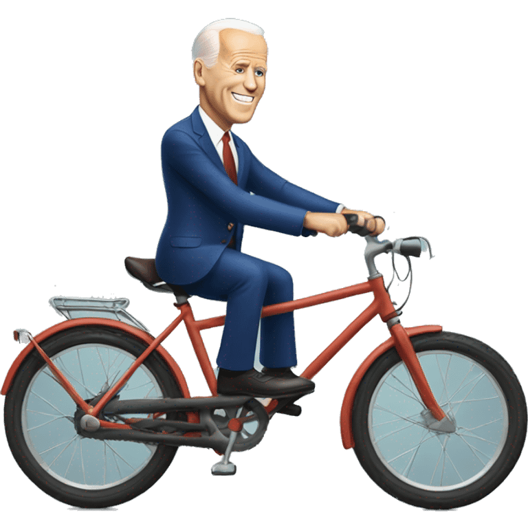 biden with bike emoji