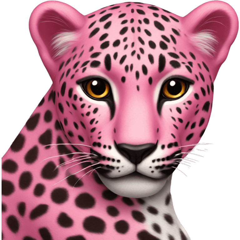 Leopard pink emoji