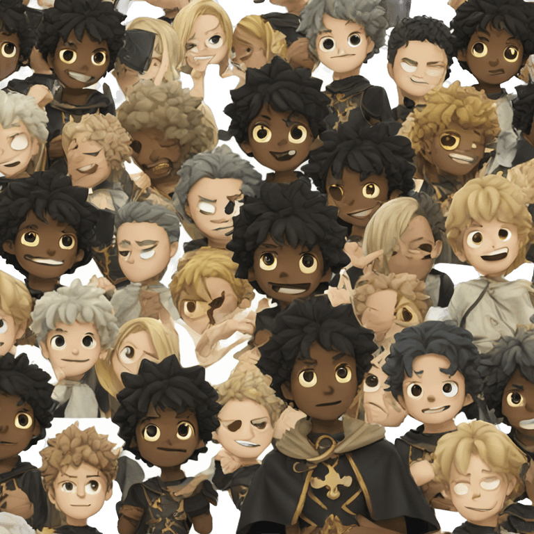 Black clover emoji