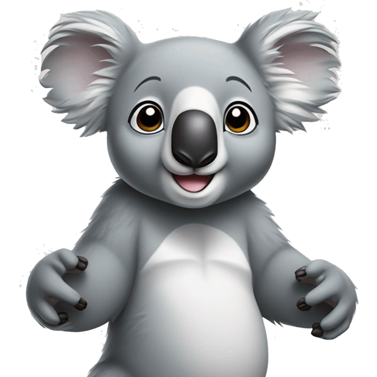 koala arms up emoji