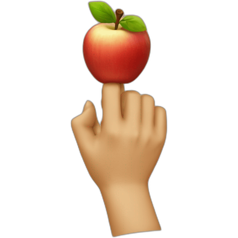 apple finger emoji