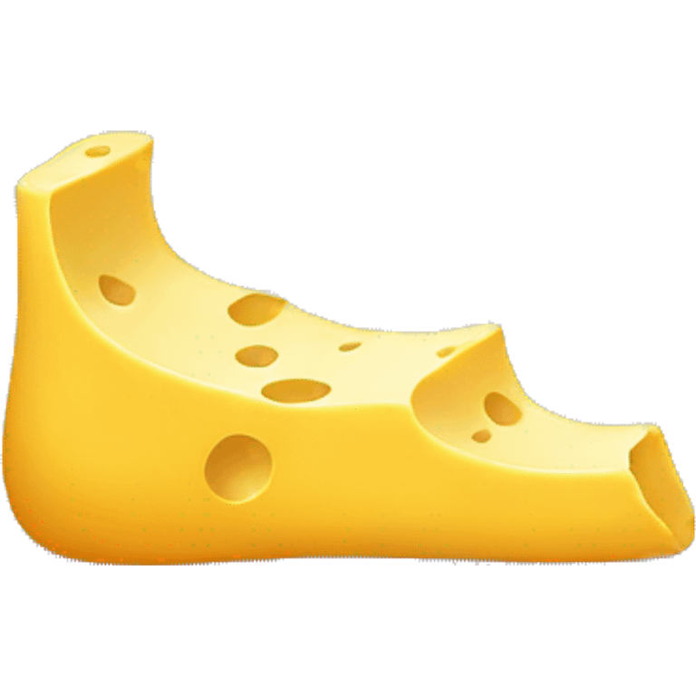 feet with cheese emoji