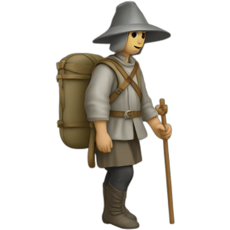 Peregrino camino santiago emoji