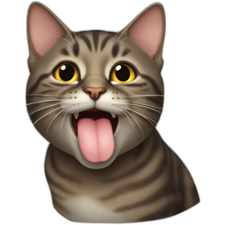 cat licking emoji