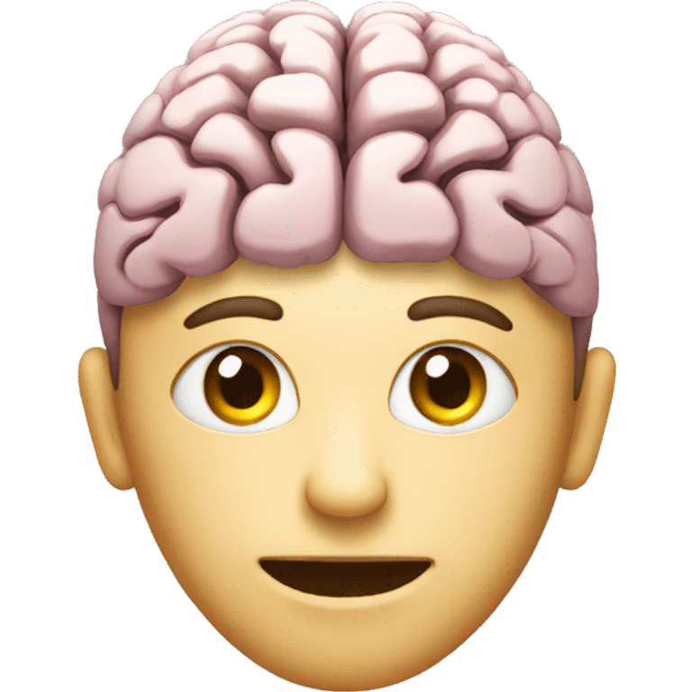 A person with a brain  emoji