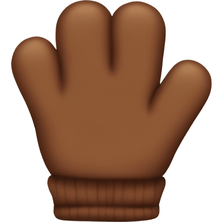 brown fuzzy mits emoji