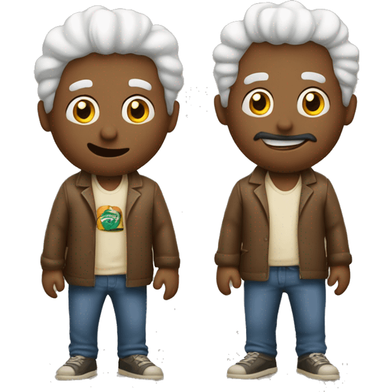 Dois homens tubarões peidando emoji