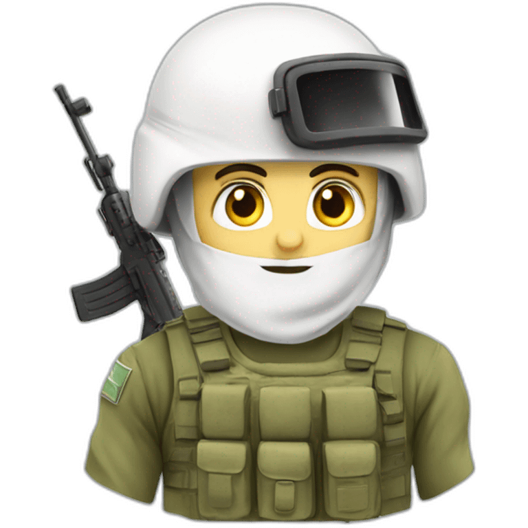  White Akbash and to Israel idf soldier  emoji