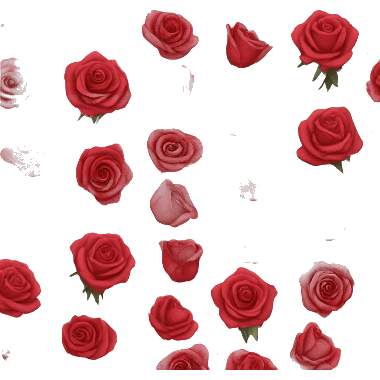 A dozen roses  emoji