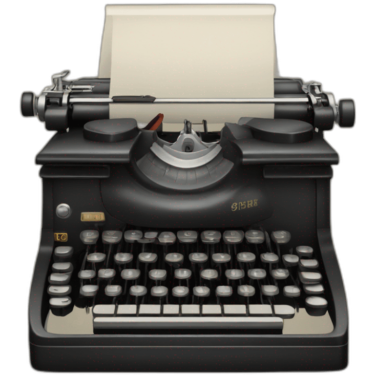 Typewritter front view emoji