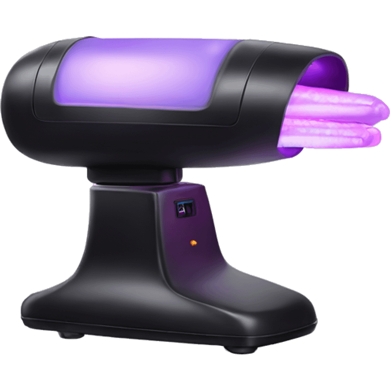 Realistic uv nail lamp emoji