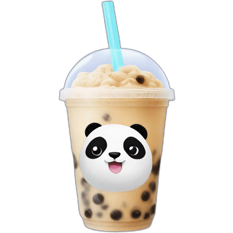 Everton panda with bubble tea emoji