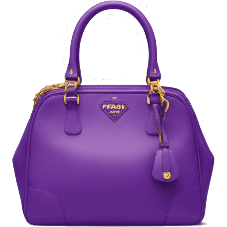 purple bag prada emoji