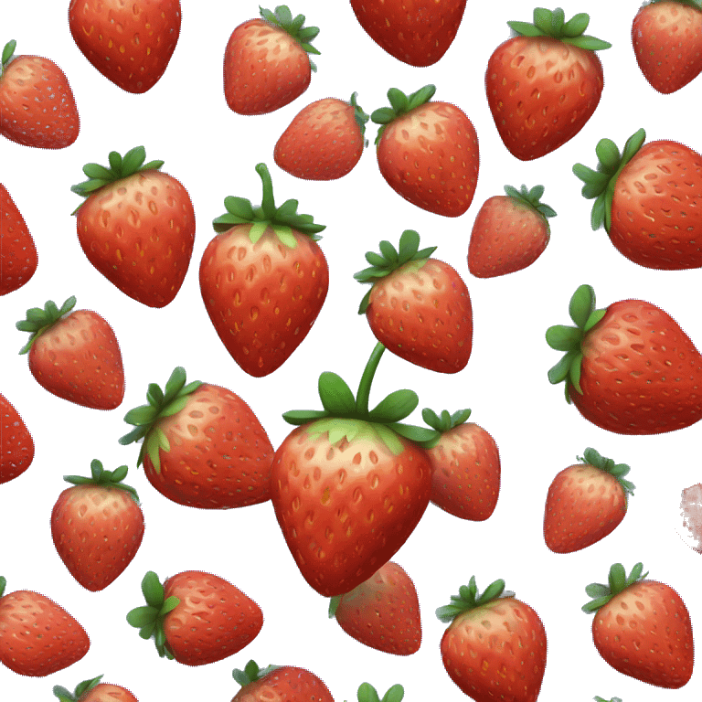 Strawberry with color indigo emoji