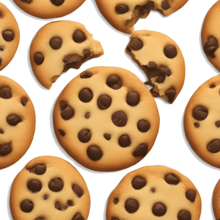 Chocolate chip cookie emoji