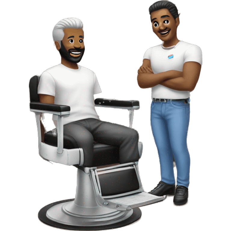 barber shop 80s emoji