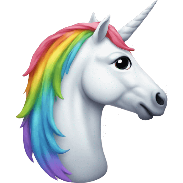 Unicorn rainbow emoji