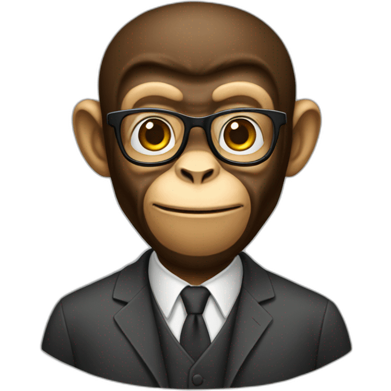 university professor monkey emoji