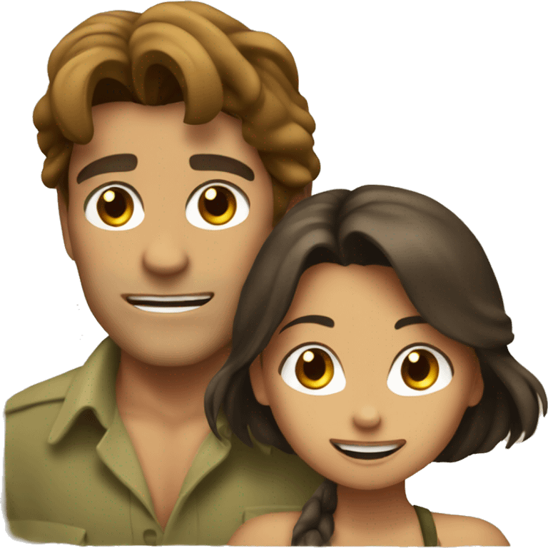 Tarzan and Jane emoji