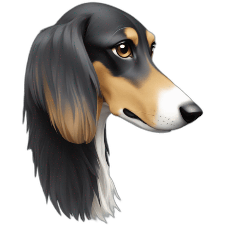 Saluki in profile emoji