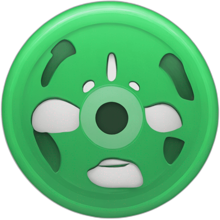 green vinyl record emoji