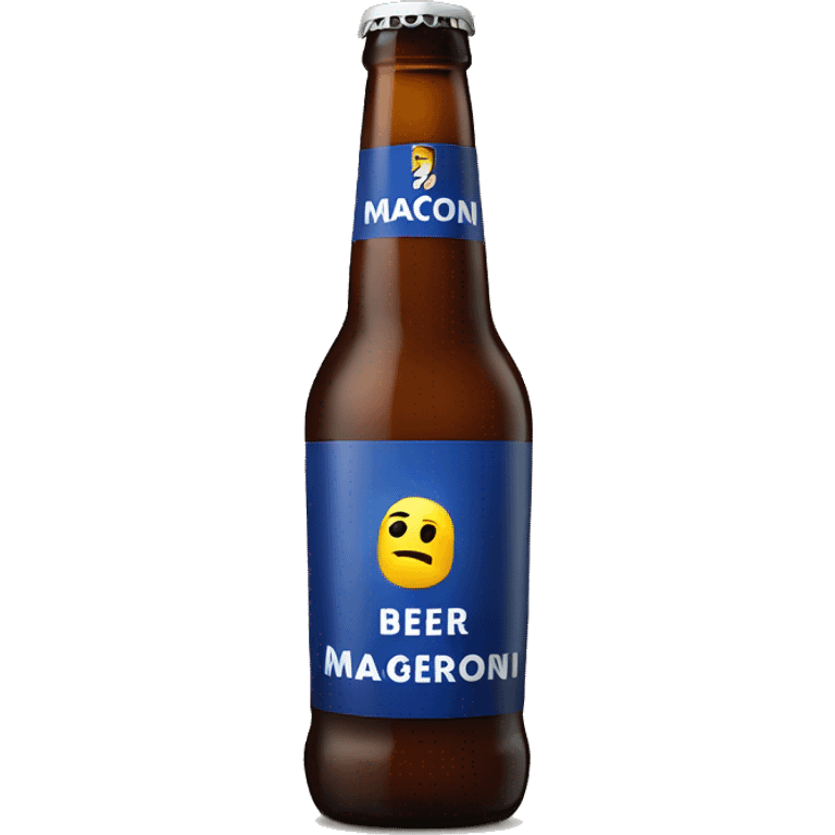 Macron drink beer  emoji