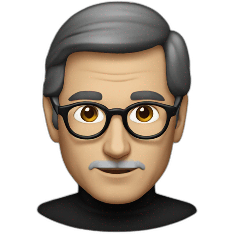 Steve jobs in a black turtle neck emoji