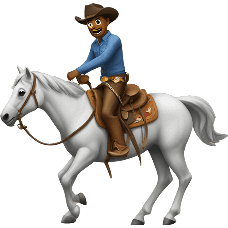 cowboy riding a horse emoji